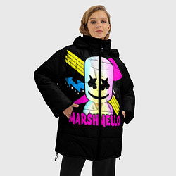 Куртка зимняя женская Marshmello DJ, цвет: 3D-черный — фото 2