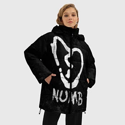 Куртка зимняя женская XXXTentacion: Numb, цвет: 3D-красный — фото 2