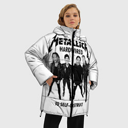 Куртка зимняя женская Metallica: Hardwired, цвет: 3D-красный — фото 2