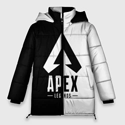 Куртка зимняя женская Apex Legends: Black & White, цвет: 3D-красный
