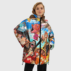 Куртка зимняя женская One Piece, цвет: 3D-красный — фото 2