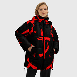 Куртка зимняя женская DOOM: Red Slayer, цвет: 3D-светло-серый — фото 2