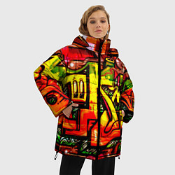 Куртка зимняя женская Red Graffiti, цвет: 3D-черный — фото 2