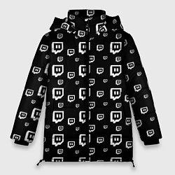 Куртка зимняя женская Twitch: Black Pattern, цвет: 3D-красный