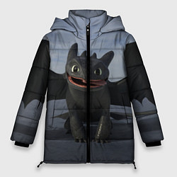 Куртка зимняя женская Фурия улыбается, цвет: 3D-черный