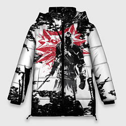 Куртка зимняя женская Силуэт Ведьмака, цвет: 3D-черный