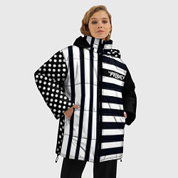 Куртка зимняя женская The Prodigy style, цвет: 3D-черный — фото 2