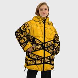 Куртка зимняя женская 21 Pilots: Yellow Levitate, цвет: 3D-черный — фото 2