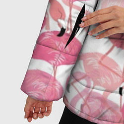 Куртка зимняя женская Рай фламинго, цвет: 3D-черный — фото 2