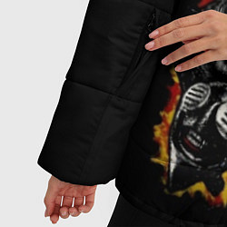 Куртка зимняя женская Slipknot: Faces, цвет: 3D-красный — фото 2