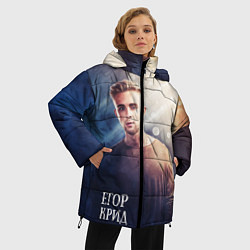 Куртка зимняя женская Егор Крид: Слеза, цвет: 3D-черный — фото 2