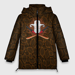 Куртка зимняя женская Juggernaut Dota2, цвет: 3D-красный
