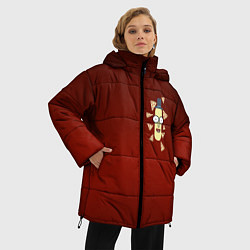 Куртка зимняя женская Mr Poopybutthole, цвет: 3D-светло-серый — фото 2