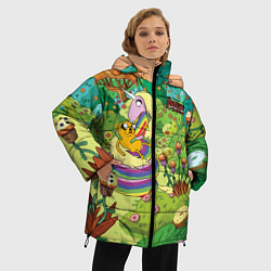 Куртка зимняя женская Ливнерог и Джейк, цвет: 3D-красный — фото 2