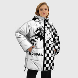 Куртка зимняя женская Король и Шут, цвет: 3D-светло-серый — фото 2