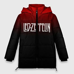Куртка зимняя женская Led Zeppelin, цвет: 3D-черный