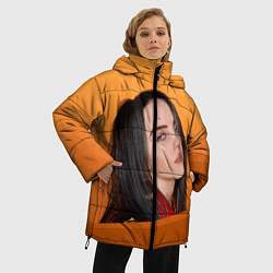 Куртка зимняя женская BILLIE EILISH: Orange Mood, цвет: 3D-черный — фото 2