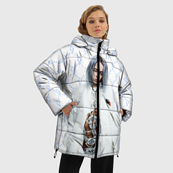 Куртка зимняя женская BILLIE EILISH: White Fashion, цвет: 3D-черный — фото 2