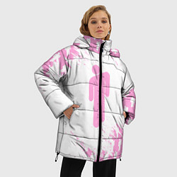 Куртка зимняя женская Billie Eilish: Pink Style, цвет: 3D-черный — фото 2