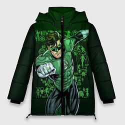 Куртка зимняя женская Green Lantern, цвет: 3D-красный