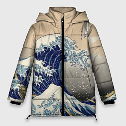 Женская зимняя куртка Kanagawa Wave Art