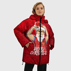 Куртка зимняя женская Новогодний Дзюба Russia, цвет: 3D-черный — фото 2
