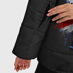 Куртка зимняя женская Doctor Who: Bad Wolf, цвет: 3D-черный — фото 2