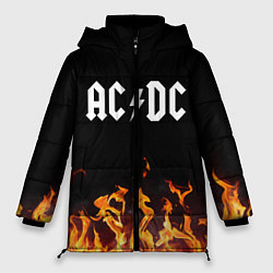 Куртка зимняя женская AC DC, цвет: 3D-светло-серый