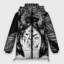 Куртка зимняя женская Чёртик, цвет: 3D-черный