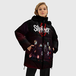 Куртка зимняя женская Slipknot, цвет: 3D-красный — фото 2
