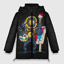 Куртка зимняя женская Apex Legends, цвет: 3D-светло-серый