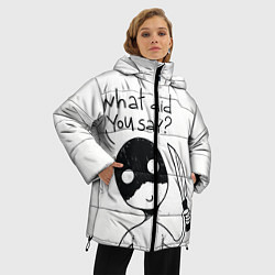 Куртка зимняя женская Что ты сказал?, цвет: 3D-черный — фото 2