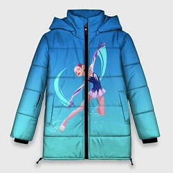 Куртка зимняя женская Фигурное катание, цвет: 3D-черный