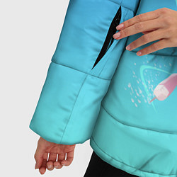 Куртка зимняя женская Фигурное катание, цвет: 3D-красный — фото 2