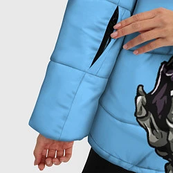 Куртка зимняя женская Brutal Skull, цвет: 3D-черный — фото 2