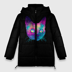 Куртка зимняя женская Котейка, цвет: 3D-черный
