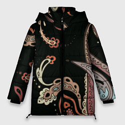 Куртка зимняя женская Расписной узор, цвет: 3D-светло-серый