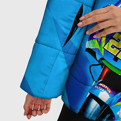 Куртка зимняя женская Suzuki MotoGP, цвет: 3D-черный — фото 2
