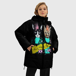 Куртка зимняя женская Кис-Кис, цвет: 3D-черный — фото 2