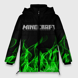 Куртка зимняя женская MINECRAFT FIRE, цвет: 3D-черный