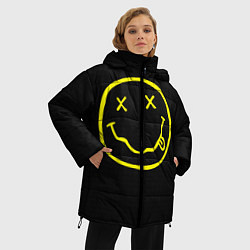 Куртка зимняя женская NIRVANA на спине, цвет: 3D-черный — фото 2