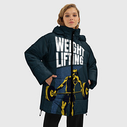 Куртка зимняя женская Wheight lifting, цвет: 3D-черный — фото 2