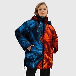 Куртка зимняя женская Огонь и вода, цвет: 3D-красный — фото 2