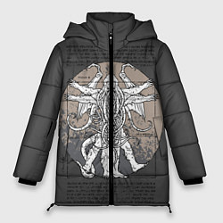 Куртка зимняя женская Cthulhu, цвет: 3D-черный