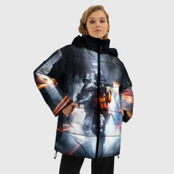 Куртка зимняя женская Battlefield, цвет: 3D-красный — фото 2