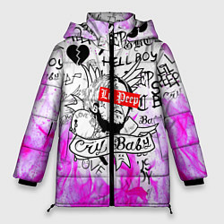 Куртка зимняя женская LIL PEEP, цвет: 3D-светло-серый