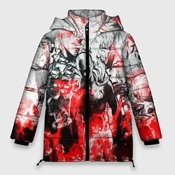 Куртка зимняя женская One-Punch Man Collage, цвет: 3D-светло-серый