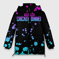 Куртка зимняя женская Chicken Dinner, цвет: 3D-черный