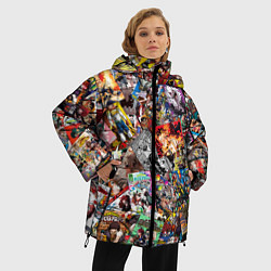 Куртка зимняя женская Academia stikerbombing, цвет: 3D-красный — фото 2