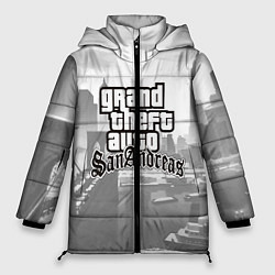 Куртка зимняя женская GTA SanAndreas, цвет: 3D-черный